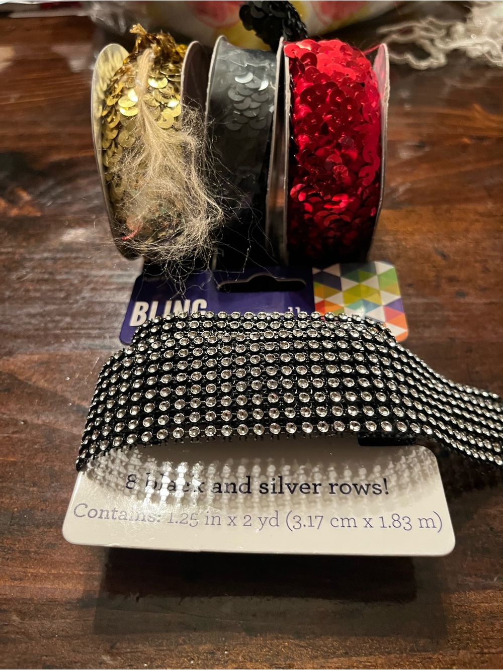 Bling Black and Silver Rhinestone Hair Trim - Decorative Women’s Accessory
